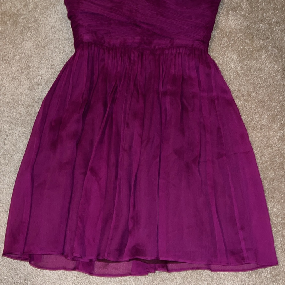 J Crew Silk Cotton Strapless Formal Dress Size 4P - Picture 4 of 10